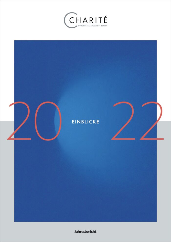 Cover des Charité-Jahreberichts 2022